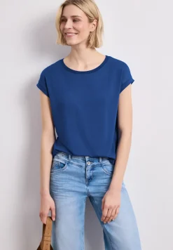 T-Shirt mit Boatneck und Deko-Tape