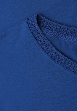 T-Shirt mit Boatneck und Deko-Tape