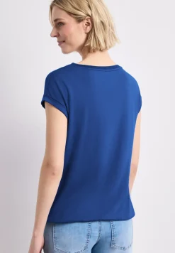 T-Shirt mit Boatneck und Deko-Tape