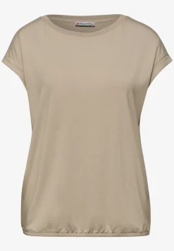 T-Shirt mit Boatneck und Deko-Tape