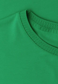 T-Shirt mit Boatneck und Deko-Tape