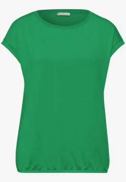 T-Shirt mit Boatneck und Deko-Tape