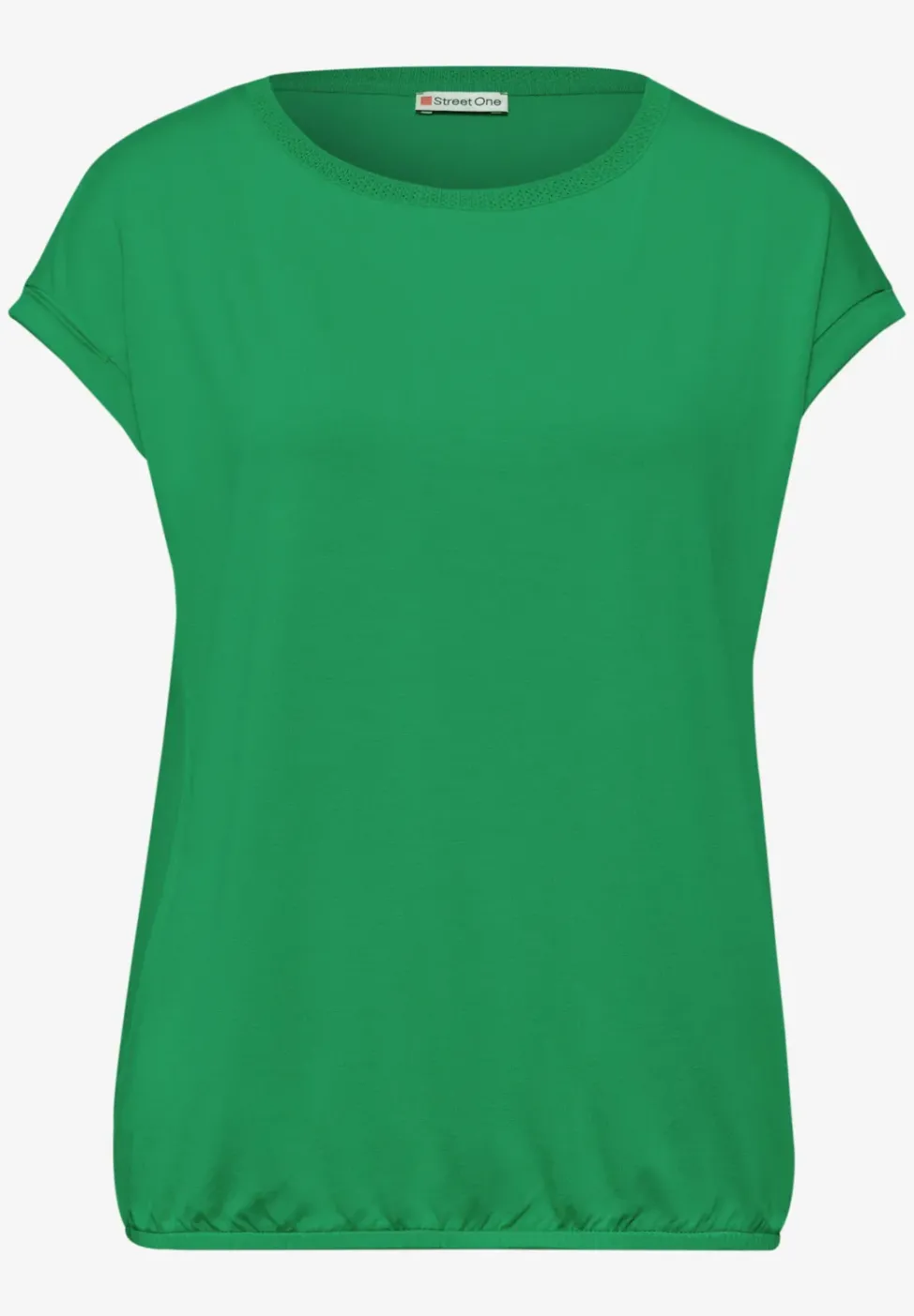 T-Shirt mit Boatneck und Deko-Tape