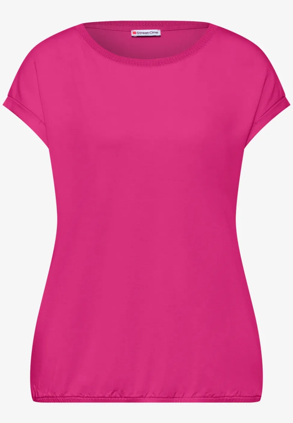 T-Shirt mit Boatneck und Deko-Tape