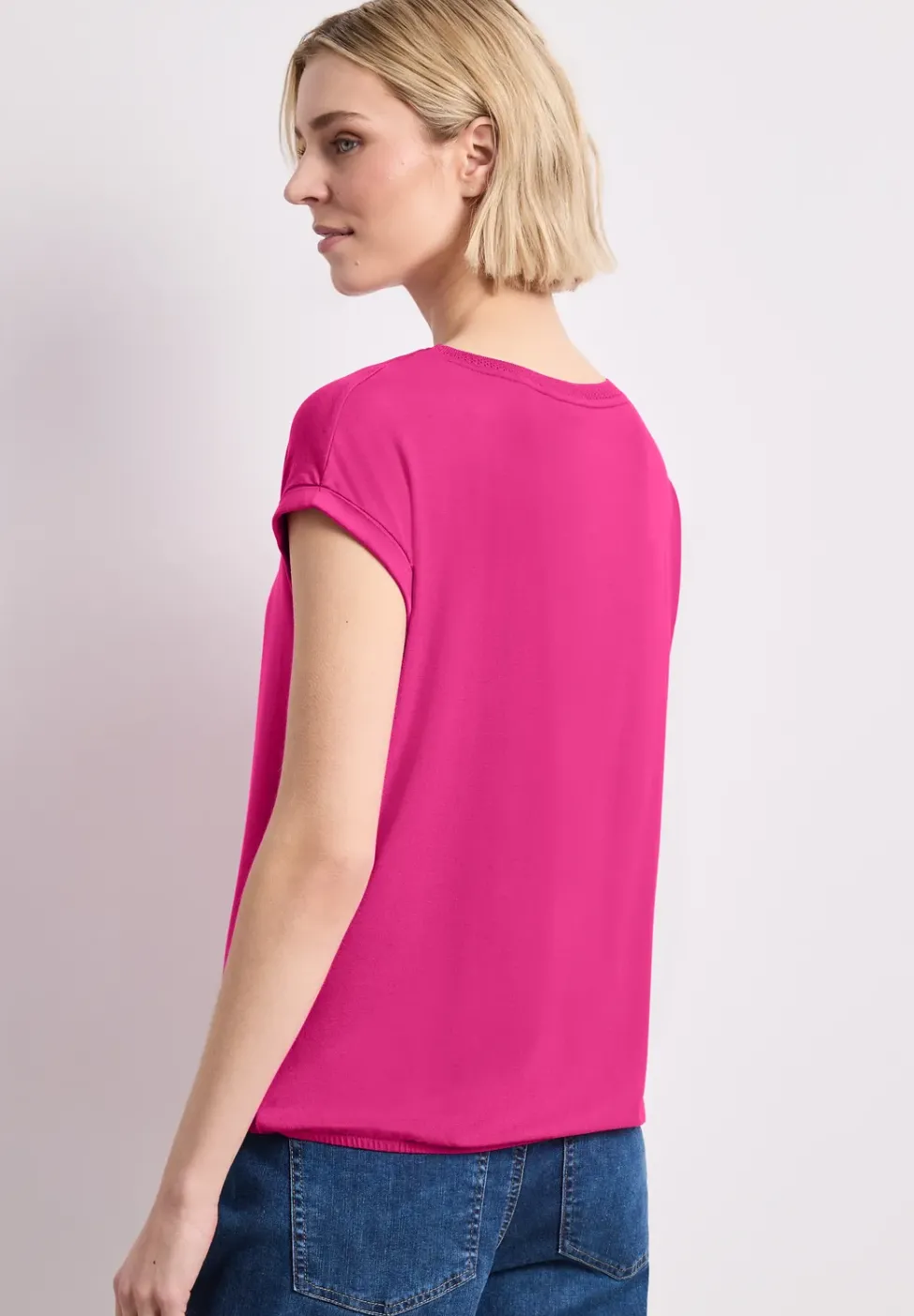 T-Shirt mit Boatneck und Deko-Tape