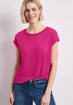 T-Shirt mit Boatneck und Deko-Tape