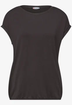 T-Shirt mit Boatneck und Deko-Tape