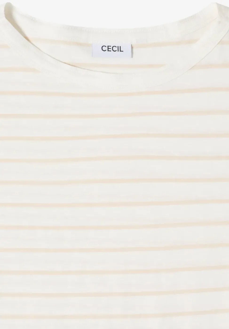 T-Shirt mit Boatneck und Streifen