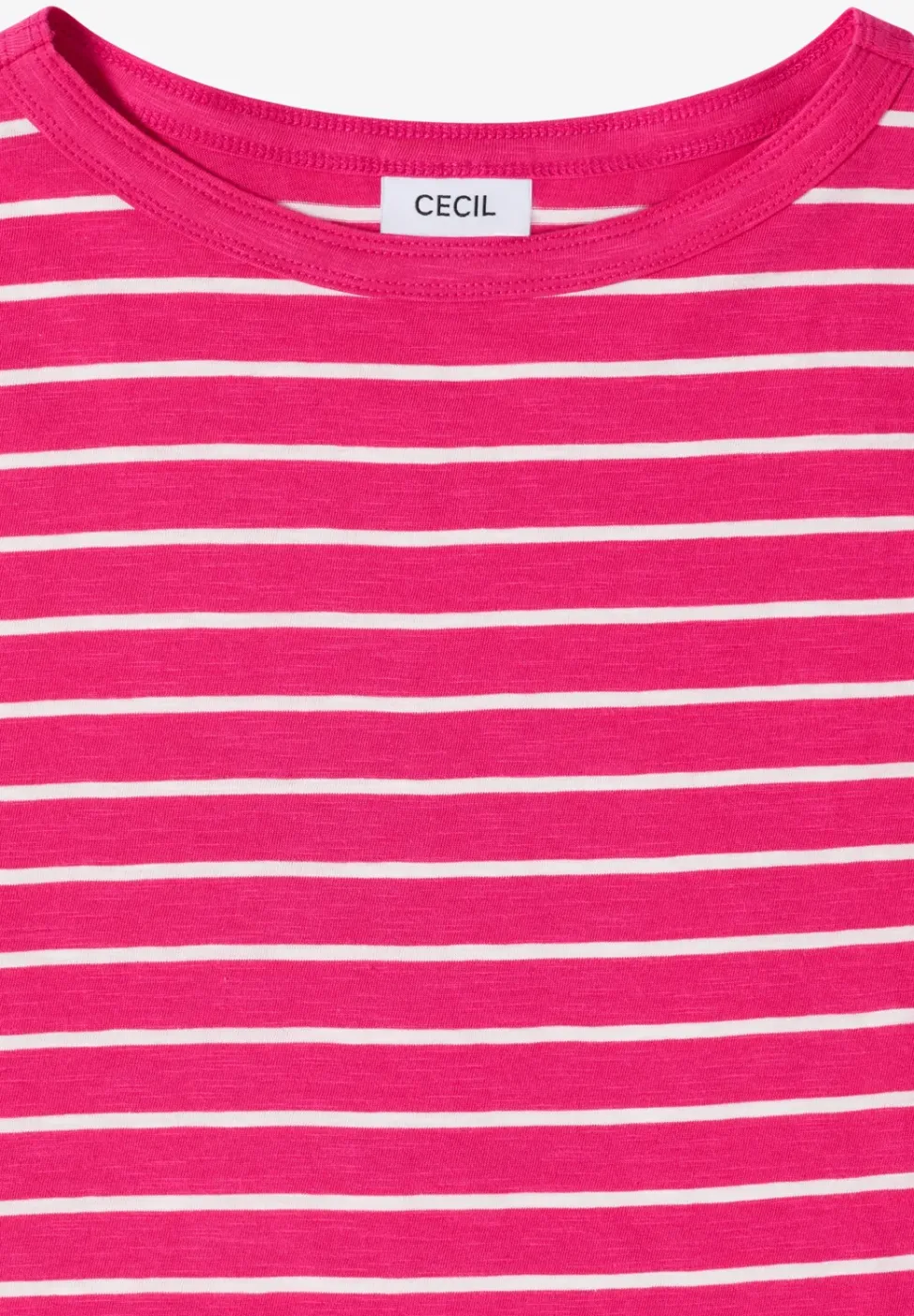 T-Shirt mit Boatneck und Streifen