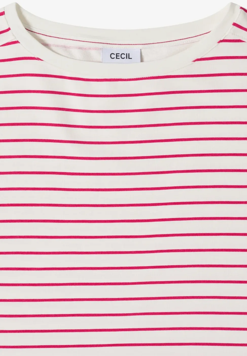 T-Shirt mit Boatneck und Streifen