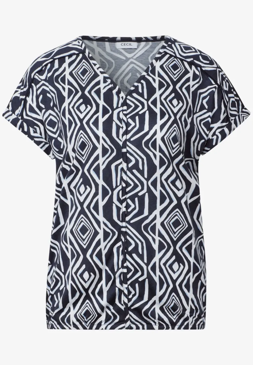 T-Shirt mit Deko-Nähten