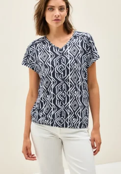 T-Shirt mit Deko-Nähten