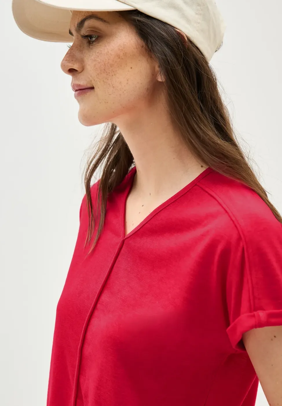 T-Shirt mit Deko-Nähten