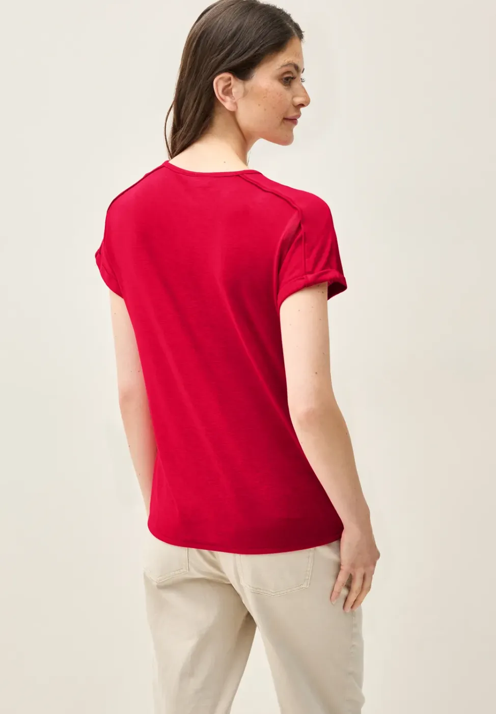 T-Shirt mit Deko-Nähten