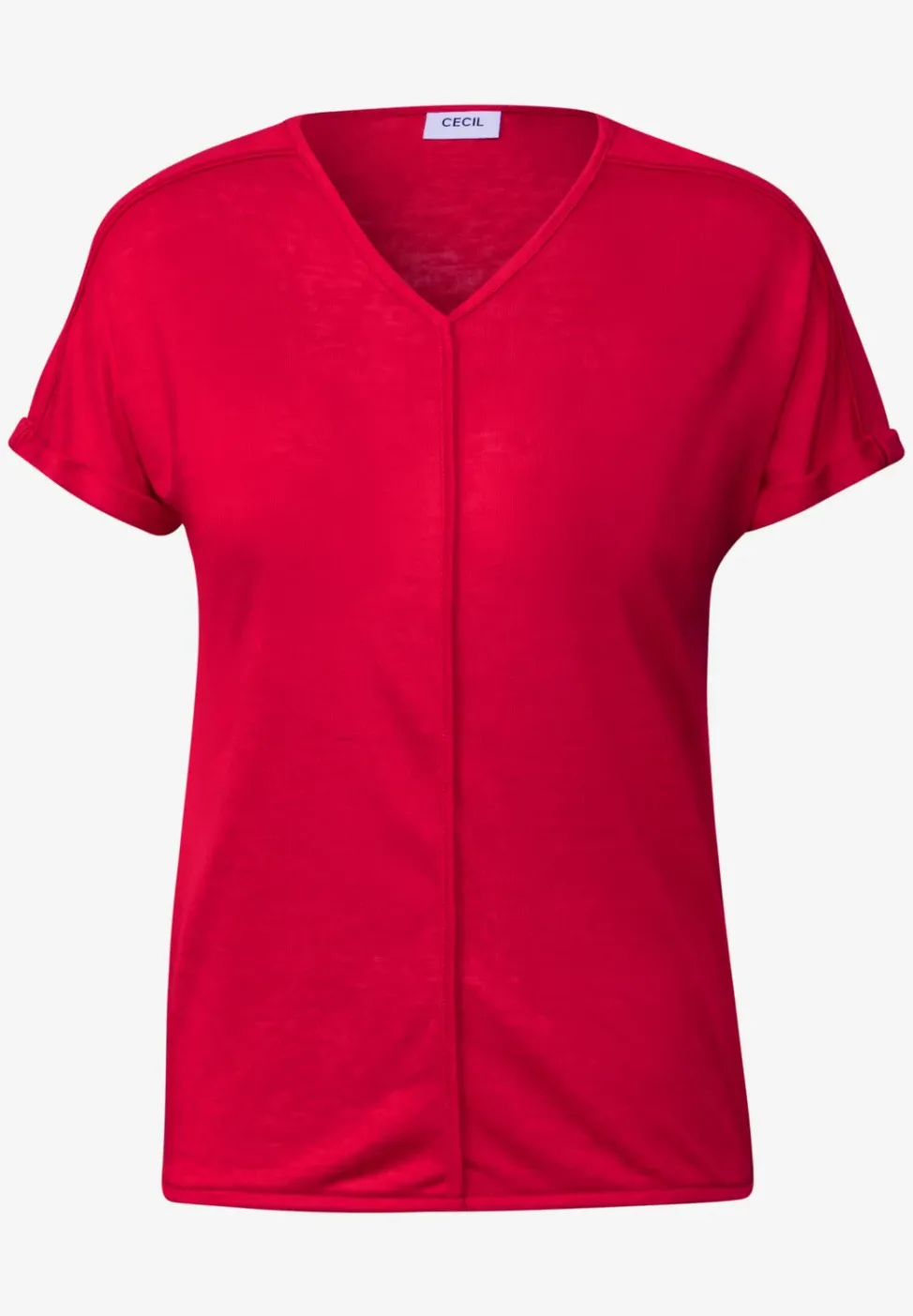 T-Shirt mit Deko-Nähten