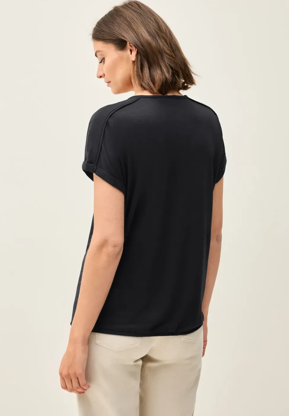 T-Shirt mit Deko-Nähten