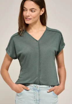 T-Shirt mit Deko-Nähten