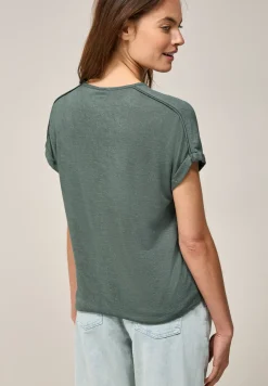 T-Shirt mit Deko-Nähten