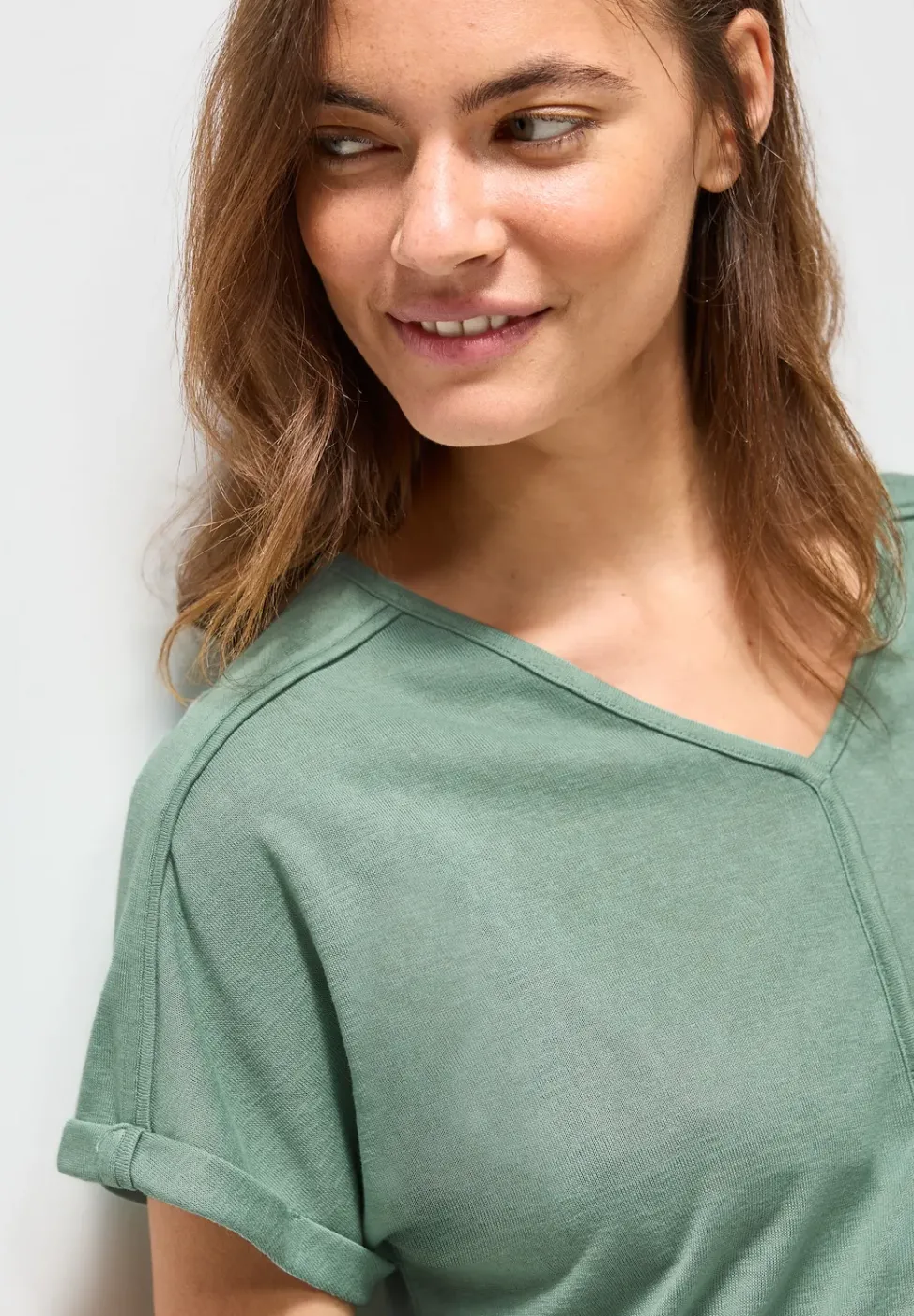 T-Shirt mit Deko-Nähten