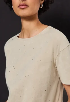 T-Shirt mit Dekosteinen