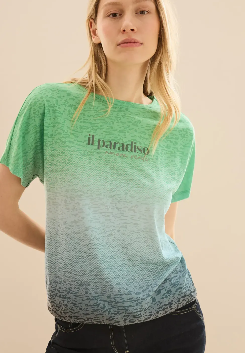T-Shirt mit Farbverlauf