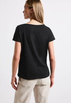 T-Shirt mit Folien-Print