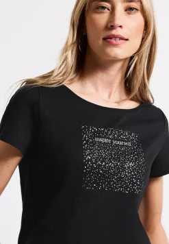 T-Shirt mit Folien-Print