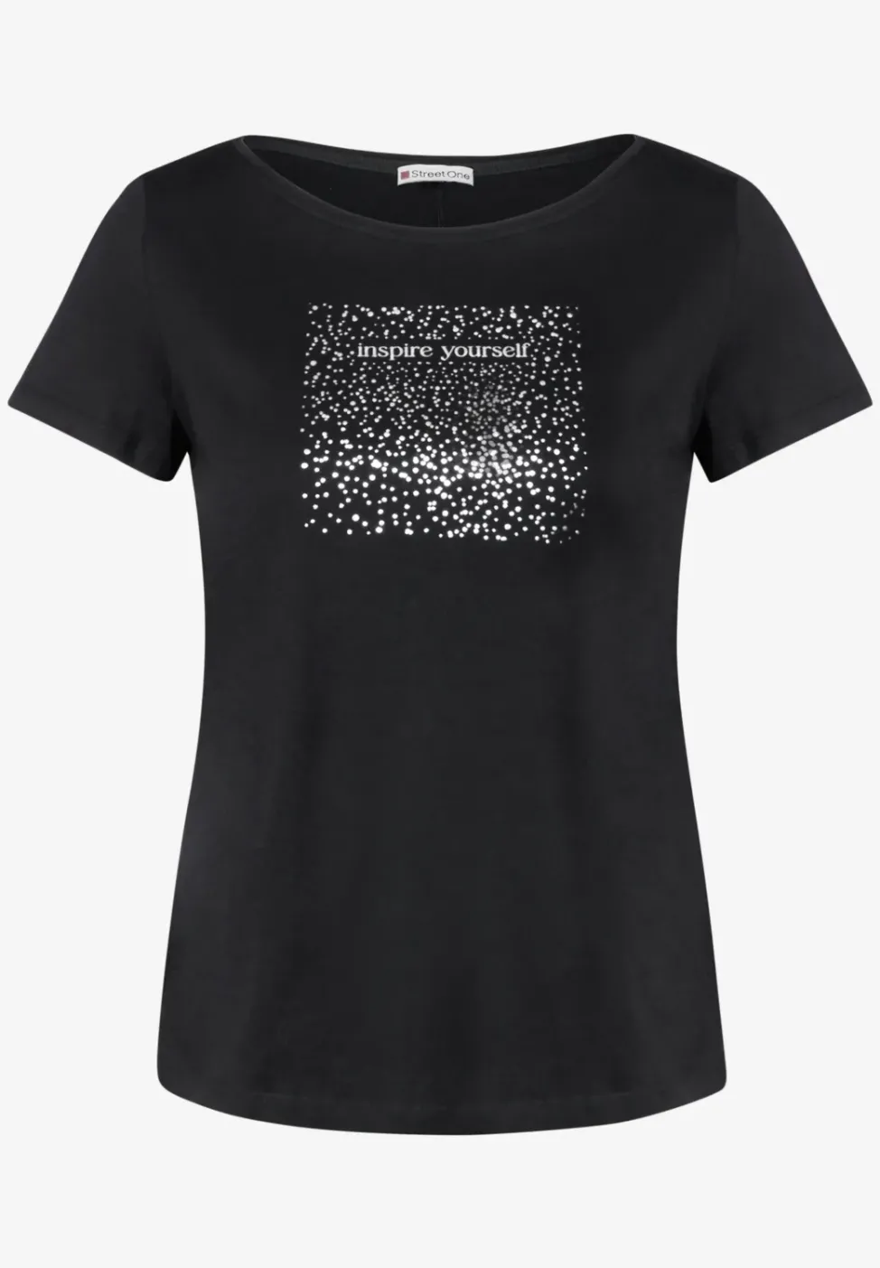 T-Shirt mit Folien-Print