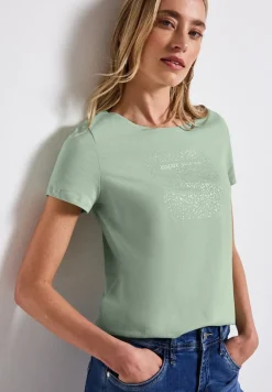 T-Shirt mit Folien-Print