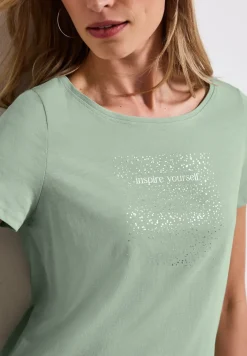 T-Shirt mit Folien-Print