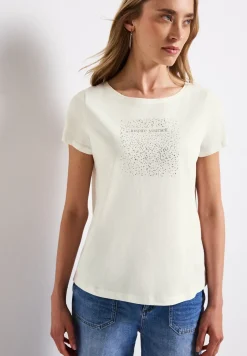 T-Shirt mit Folien-Print