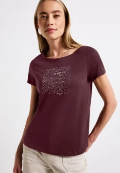 T-Shirt mit Folien-Print