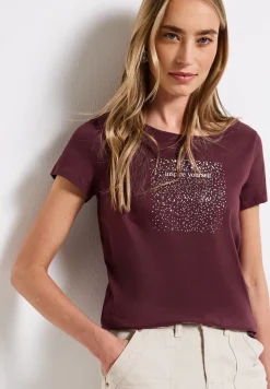 T-Shirt mit Folien-Print