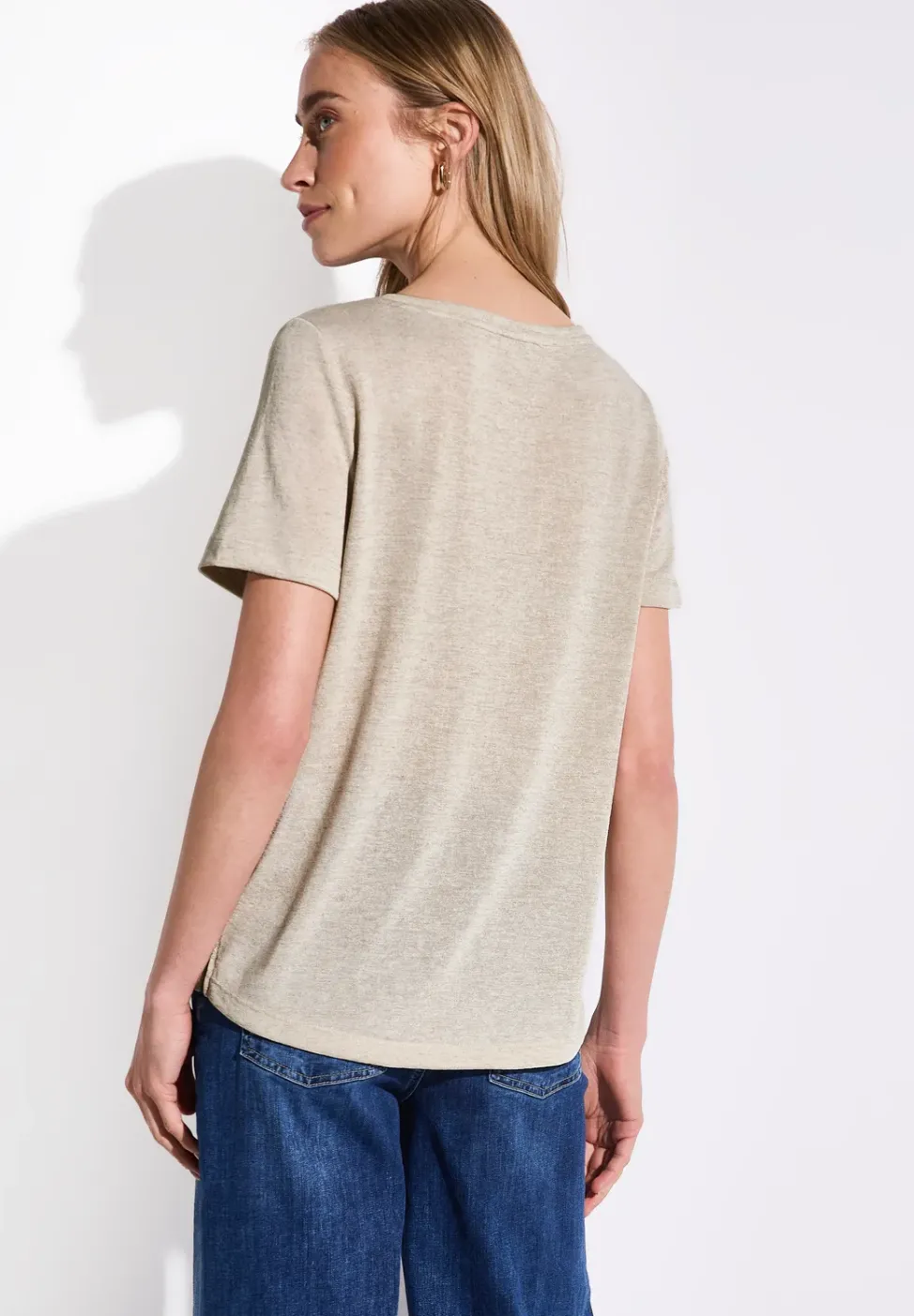 T-Shirt mit Folien-Print