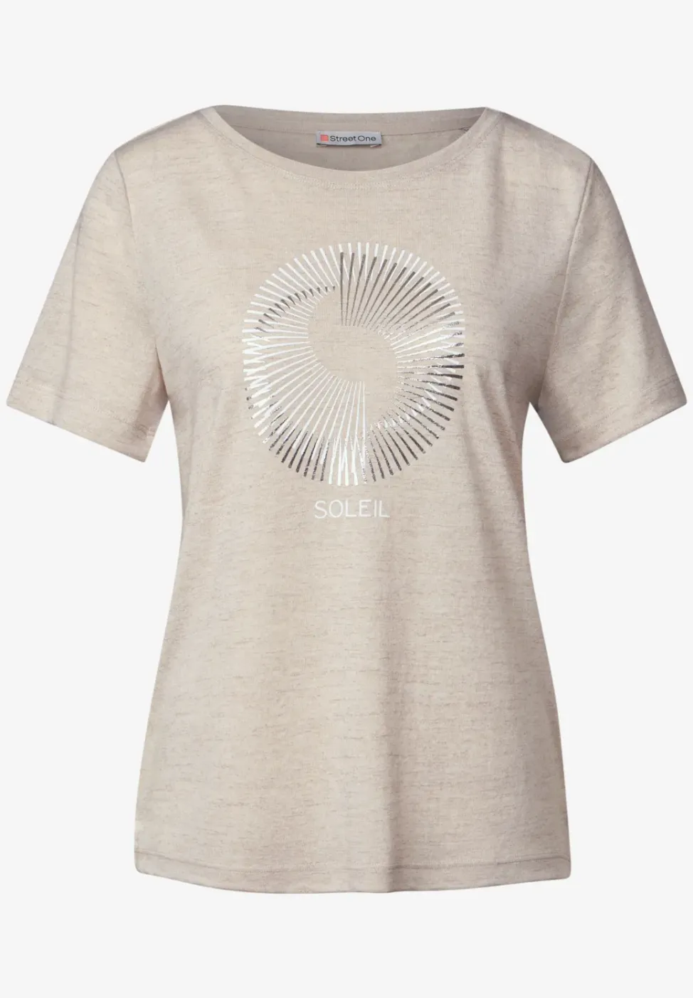 T-Shirt mit Folien-Print