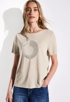 T-Shirt mit Folien-Print