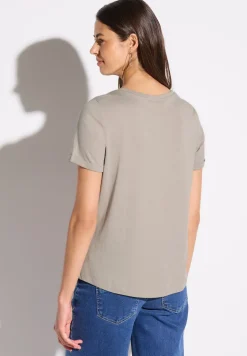 T-Shirt mit Folien-Print