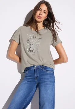 T-Shirt mit Folien-Print