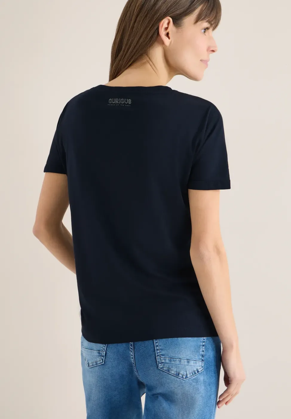T-Shirt mit Folienprint