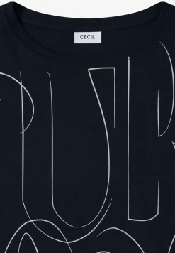 T-Shirt mit Folienprint