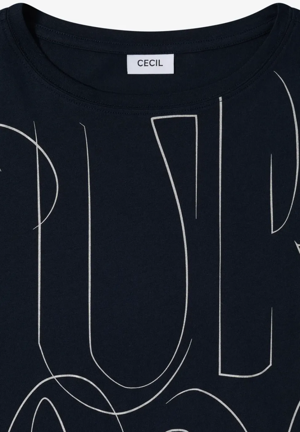 T-Shirt mit Folienprint