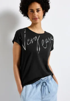 T-Shirt mit Folien-Wording