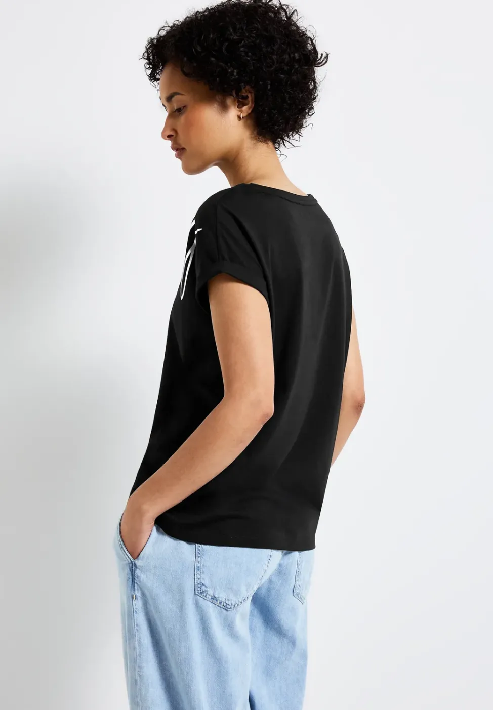 T-Shirt mit Folien-Wording