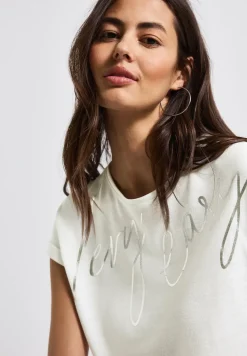 T-Shirt mit Folien Wording