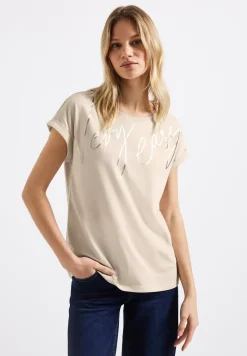 T-Shirt mit Folien-Wording