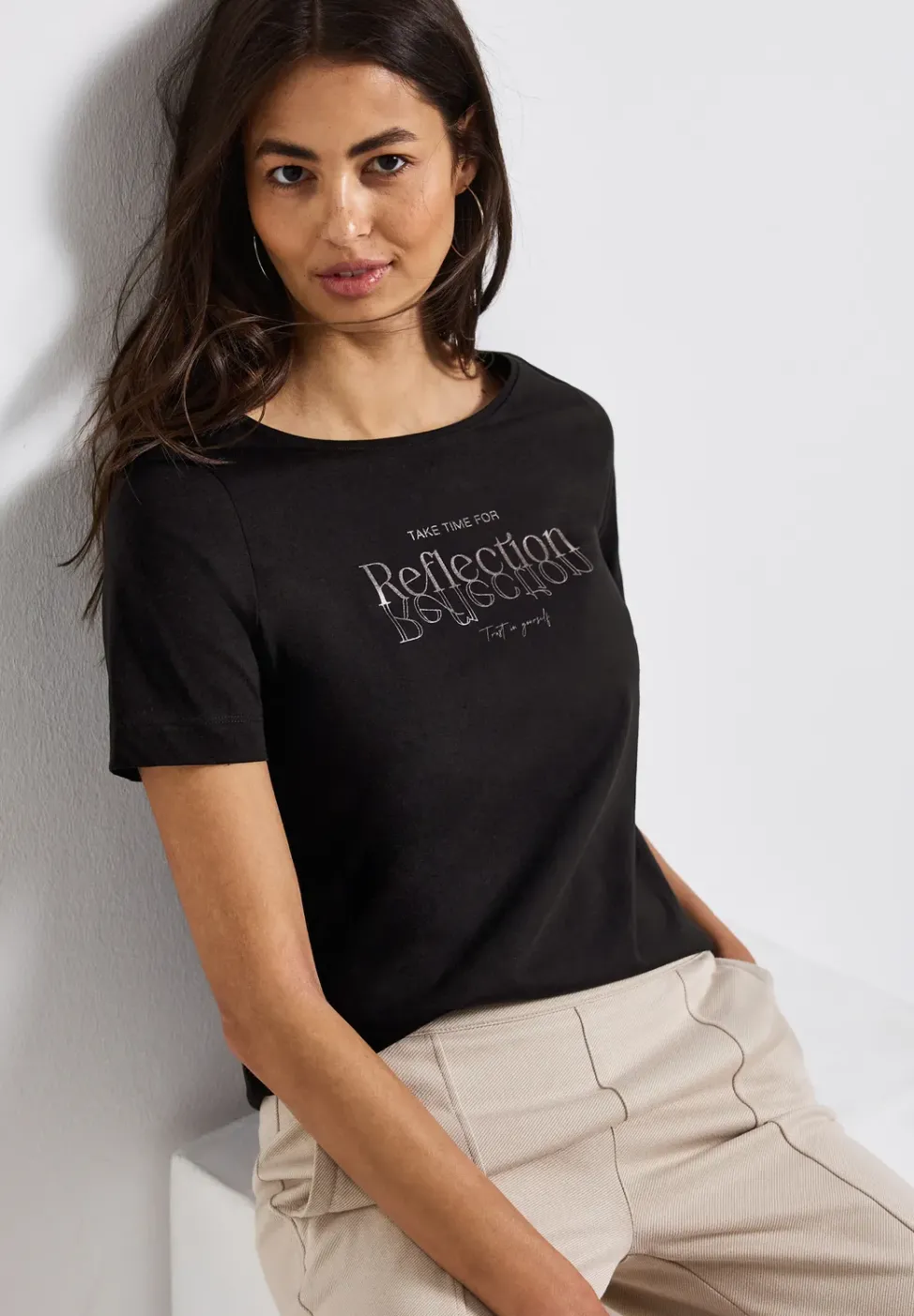 T-Shirt mit Folienwording