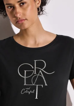 T-Shirt mit Folien Wording