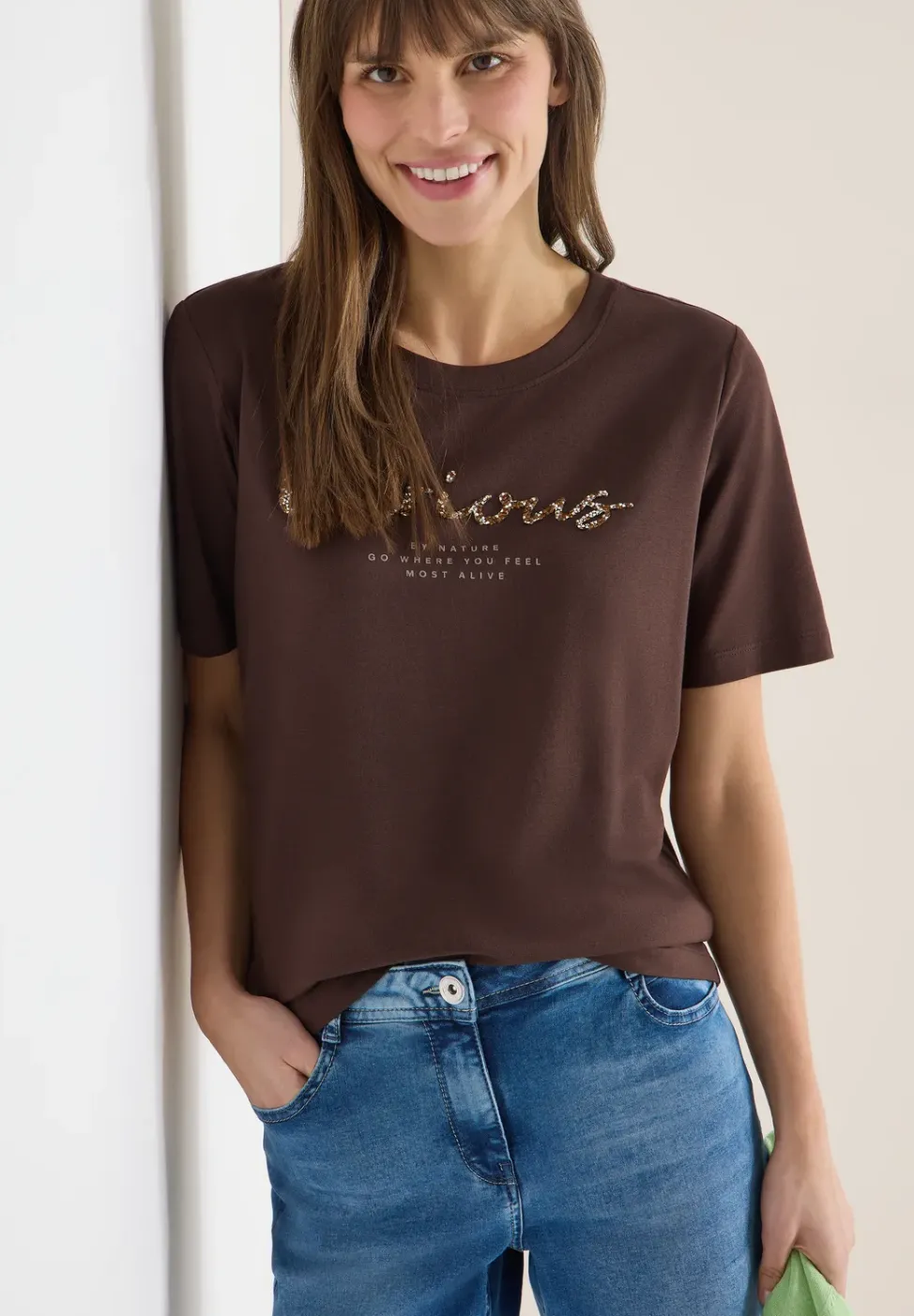 T-Shirt mit Frontprint