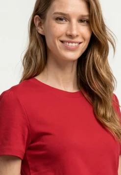 T-Shirt mit gerafftem Ärmel