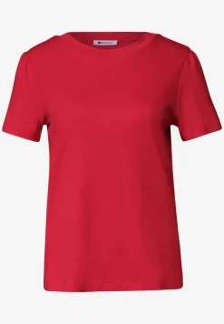 T-Shirt mit gerafftem Ärmel